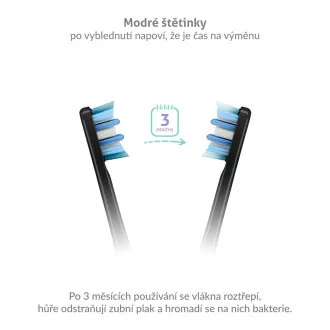 Capete de perie TrueLife SonicBrush Clean seria, albire, negru, pachet de 8 Capete de perie TrueLife SonicBrush Clean seria, albire, negru, pachet de 8