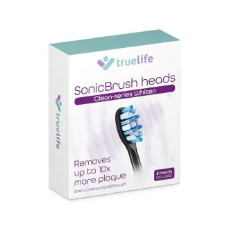 Capete de perie TrueLife SonicBrush Clean seria, albire, negru, pachet de 8 Capete de perie TrueLife SonicBrush Clean seria, albire, negru, pachet de 8
