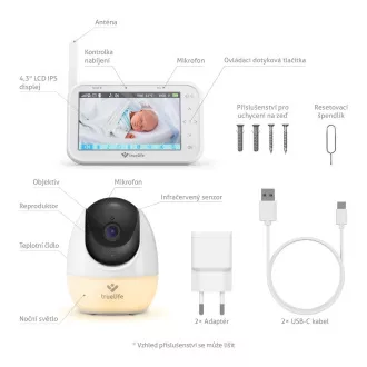 TrueLife NannyCam R4 Pro - monitor video digital pentru bebeluși TrueLife NannyCam R4 Pro - monitor video digital pentru bebeluși