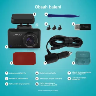 LAMAX T8 - cameră auto