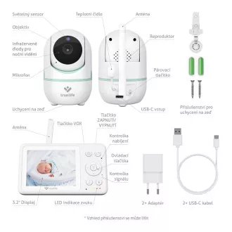 TrueLife NannyCam R4i - monitor video digital pentru bebeluși TrueLife NannyCam R4i - monitor video digital pentru bebeluși