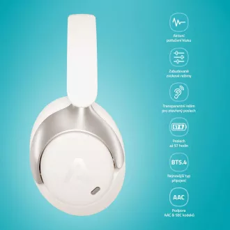 LAMAX HighComfort2 ANC Alb