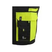 Pantaloni scurți CXS SIRIUS BRIGHTON, bărbați, negru-galben, mărimea 56