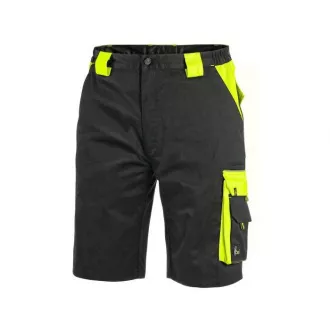 Pantaloni scurți CXS SIRIUS BRIGHTON, bărbați, negru-galben, mărimea 64