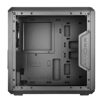 Carcasă Cooler Master MasterBox Q300L, mATX, panou lateral transparent, 1 ventilator de 120 mm, negru