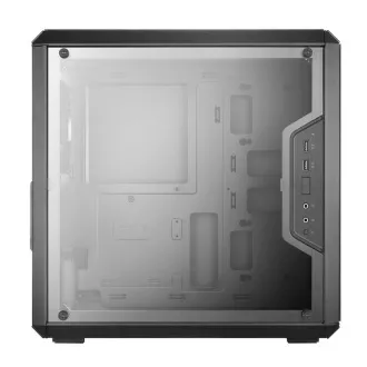 Carcasă Cooler Master MasterBox Q300L, mATX, panou lateral transparent, 1 ventilator de 120 mm, negru