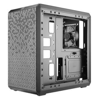Carcasă Cooler Master MasterBox Q300L, mATX, panou lateral transparent, 1 ventilator de 120 mm, negru