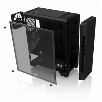 Carcasa ZALMAN S3, ATX fără sursă de alimentare Carcasa ZALMAN S3, ATX fără sursă de alimentare