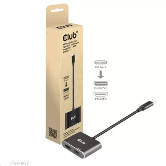 Hub Club3D MST (Multi Stream Transport) USB3.2 Gen2 Type-C (DP Alt-Mode) la DisplayPort + HDMI 4K60Hz (M/F) Hub Club3D MST (Multi Stream Transport) USB3.2 Gen2 Type-C (DP Alt-Mode) la DisplayPort + HDMI 4K60Hz (M/F)