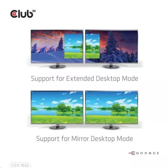 Hub Club3D MST (Multi Stream Transport) USB3.2 Gen2 Type-C (DP Alt-Mode) la DisplayPort + HDMI 4K60Hz (M/F) Hub Club3D MST (Multi Stream Transport) USB3.2 Gen2 Type-C (DP Alt-Mode) la DisplayPort + HDMI 4K60Hz (M/F)