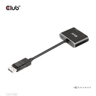 Hub Club3D MST (Multi Stream Transport) DisplayPort 1.4 la DisplayPort + HDMI 4K60Hz (M/F) Hub Club3D MST (Multi Stream Transport) DisplayPort 1.4 la DisplayPort + HDMI 4K60Hz (M/F)