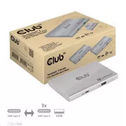 Club3D hubThunderbolt 4 Hub portabil 5-în-1 cu putere inteligentă