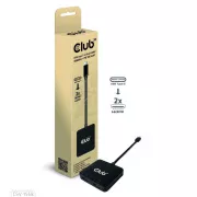 Hub video Club3D MST USB-C la 2xHDMI + USB-C PD 3.0, 4K60Hz