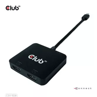 Hub video Club3D MST USB-C la 2xHDMI + USB-C PD 3.0, 4K60Hz