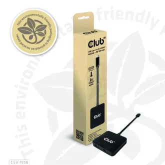 Hub video Club3D MST USB-C la 2xHDMI + USB-C PD 3.0, 4K60Hz