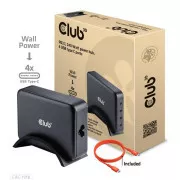 Încărcător de călătorie Club3D 240W tehnologie GaN, 4xUSB-C, suport PPS + PD 3.1