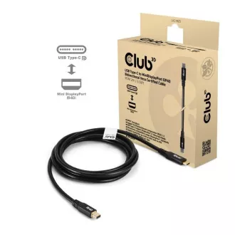 Cablu Club3D USB-C la MiniDisplayPort 2.1, 8K30Hz, DSC1.2, UHBR10, 2m