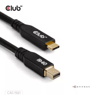 Cablu Club3D USB-C la MiniDisplayPort 2.1, 8K30Hz, DSC1.2, UHBR10, 2m