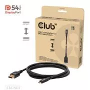 Cablu Club3D USB-C la DisplayPort 2.1 DP54 Bi-direcțional, 8K120Hz, 4K480Hz, 2m