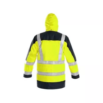 Geaca reflectorizanta pentru barbati LONDON, 5in1, galben-albastru, marimea S