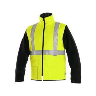 Geaca reflectorizanta pentru barbati LONDON, 5in1, galben-albastru, marimea M