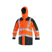 Geaca Warning CXS LONDON, 5in1, barbati, portocaliu-albastru, marimea 3XL