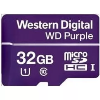 Card WD MicroSDHC 32GB Violet WDD032G1P0C Clasa 10, 16TBW