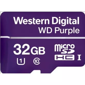 Card WD MicroSDHC 32GB Violet WDD032G1P0C Clasa 10, 16TBW