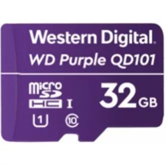 Card WD MicroSDHC 32GB Violet WDD032G1P0C Clasa 10, 16TBW