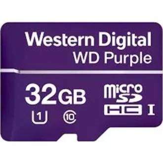 Card WD MicroSDHC 32GB Violet WDD032G1P0C Clasa 10, 16TBW