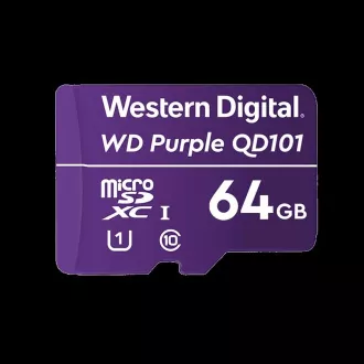 Card WD MicroSDXC 64 GB violet WDD064G1P0C clasa 10, 16 TBW
