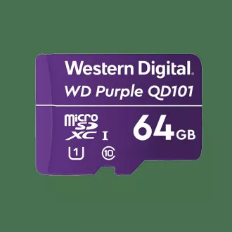 Card WD MicroSDXC 64 GB violet WDD064G1P0C clasa 10, 16 TBW