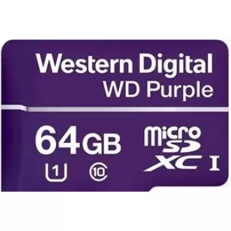 Card WD MicroSDXC 64 GB violet WDD064G1P0C clasa 10, 16 TBW