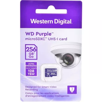 Card WD MicroSDXC 256 GB Violet WDD256G1P0C Clasa 10 (R: 100 / W: 60 MB / s)