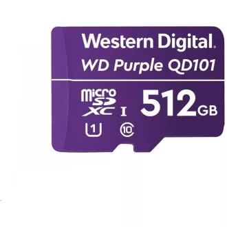 Card WD MicroSDXC 512 GB violet WDD512G1P0C Clasa 10 (R: 100 / W: 60 MB / s)