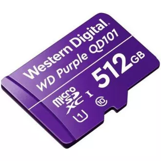 Card WD MicroSDXC 512 GB violet WDD512G1P0C Clasa 10 (R: 100 / W: 60 MB / s)