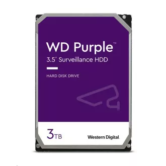 WD PURPLE WD33PURZ 3TB, SATA III 3.5", 256MB, 175MB/s, zgomot redus, CMR WD PURPLE WD33PURZ 3TB, SATA III 3.5", 256MB, 175MB/s, zgomot redus, CMR