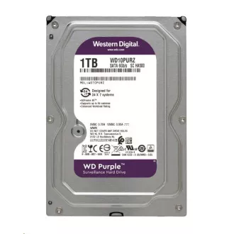 WD PURPLE WD11PURZ 1TB, SATA III 3.5", 64MB 5400RPM, 110MB/s, zgomot redus, CMR