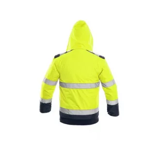Geaca LUTON, avertisment, galben-albastru, marimea S