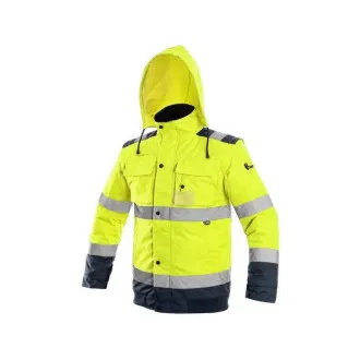 Geacă CXS LUTON, vizibilitate ridicată, bărbătească, galben-albastru, mărimea M Geacă CXS LUTON, vizibilitate ridicată, bărbătească, galben-albastru, mărimea M