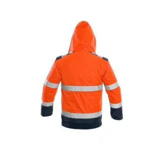 Geacă CXS LUTON, vizibilitate ridicată, bărbătească, portocaliu-albastru, mărimea M Geacă CXS LUTON, vizibilitate ridicată, bărbătească, portocaliu-albastru, mărimea M