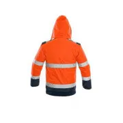 Geacă CXS LUTON, vizibilitate ridicată, bărbătească, portocaliu-albastru, mărimea 3XL