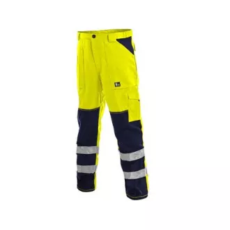 Pantaloni CXS NORWICH, avertisment, barbati, galben-albastru, marimea 46
