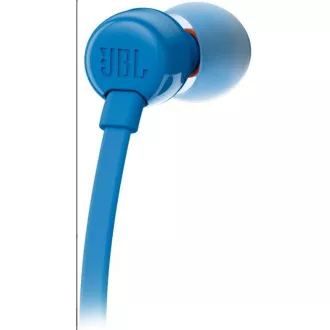 Căști intraauriculare JBL T110 negre, mufă jack de 3,5 mm, microfon, albastre Căști intraauriculare JBL T110 negre, mufă jack de 3,5 mm, microfon, albastre