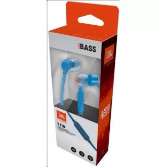Căști intraauriculare JBL T110 negre, mufă jack de 3,5 mm, microfon, albastre Căști intraauriculare JBL T110 negre, mufă jack de 3,5 mm, microfon, albastre