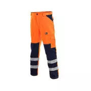 Pantaloni CXS NORWICH, avertisment, barbati, portocaliu-albastru, marimea 48