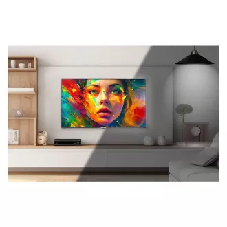 CHiQ U55QM8E TV 55", UHD, QLED, inteligent, Google TV, dbx-tv, Dolby Audio, fără cadru