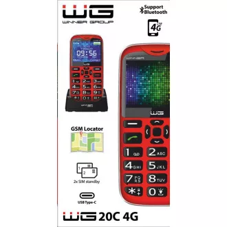 WG - Telefon mobil WG20C, 4G, buton, roșu WG - Telefon mobil WG20C, 4G, buton, roșu