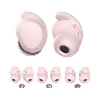 WG - Căști Bluetooth WG AirFlex 4, Sleeping Buds, ANC, roz