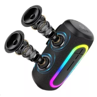 WG - Boxă Bluetooth WG AirFlex PureBeats, 40W, TWS, LED, neagră
